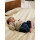 Baby Strickpulli Zackenmuster, beige