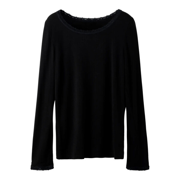 Kids Langarm Shirt, schwarz