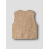 Mini leichte Teddyweste, beige
