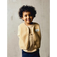 Mini leichte Teddyweste, beige