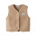 Mini leichte Teddyweste, beige