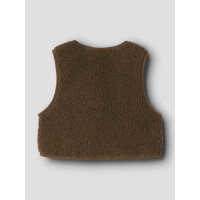 Mini Teddy Weste Braun
