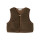 Mini Teddy Weste Braun