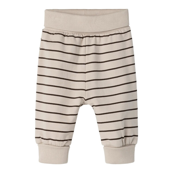 Baby Hose, beige mit braunen Streifen